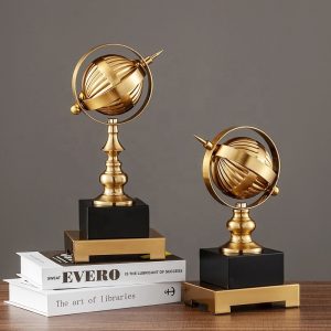 metal globe decoration office